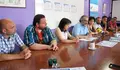 Xoán Carlos González, participa nun encontro coa Plataforma en Defensa da Sanidade Pública.