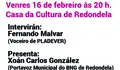 O BNG de Redondela, acusa de “complicidade” a PP e PSOE, no transvasamento do Verdugo.