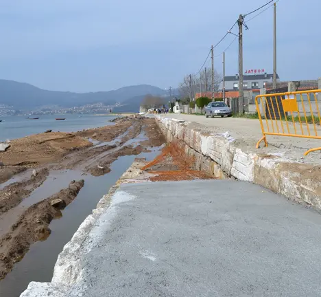 Imaxe das obras realizadas hai uns anos no entorno da Punta de Cesantes.